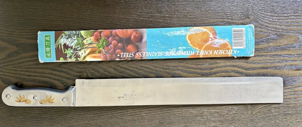 Extra Long Kitchen Knife 13” Blade – Stainless Steel
