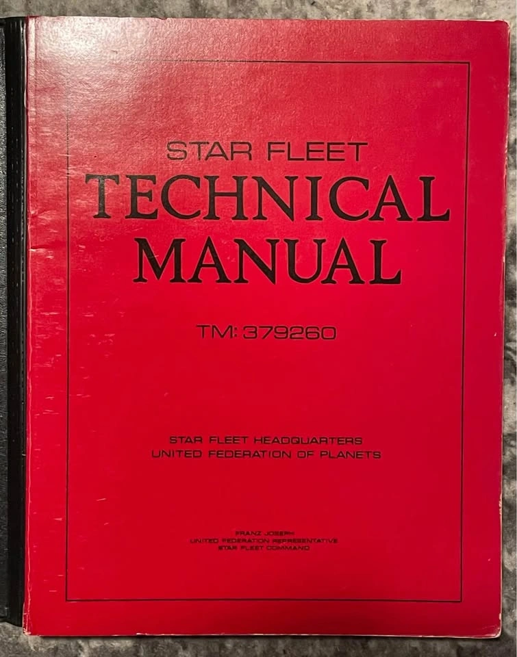 Vintage 1975 Star Trek Star Fleet Technical Manual 1st Edition - photo 2