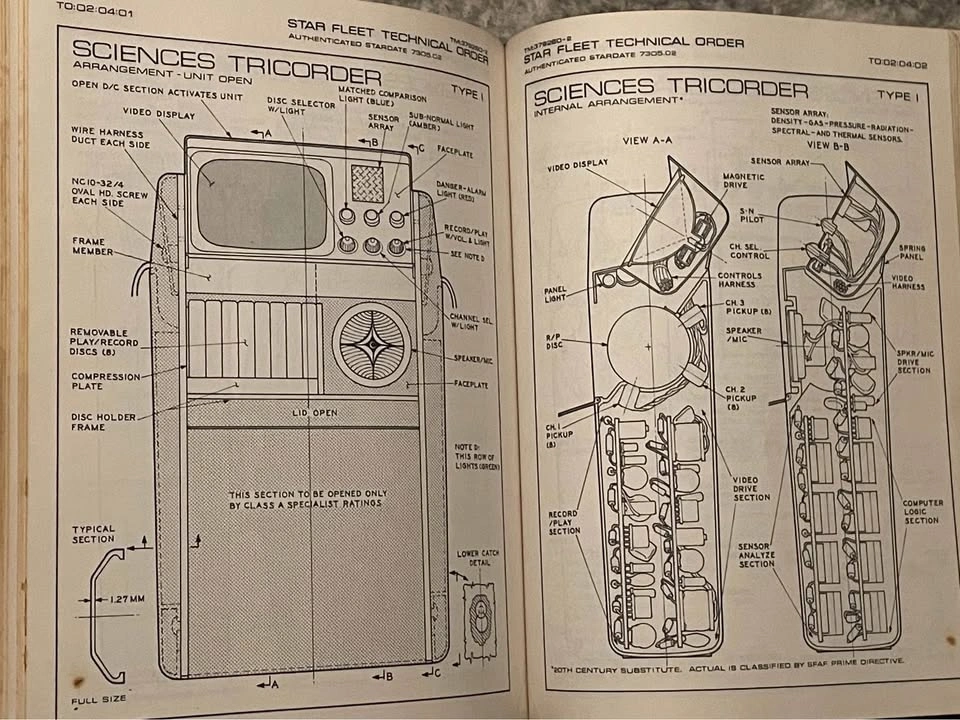 Vintage 1975 Star Trek Star Fleet Technical Manual 1st Edition - photo 3