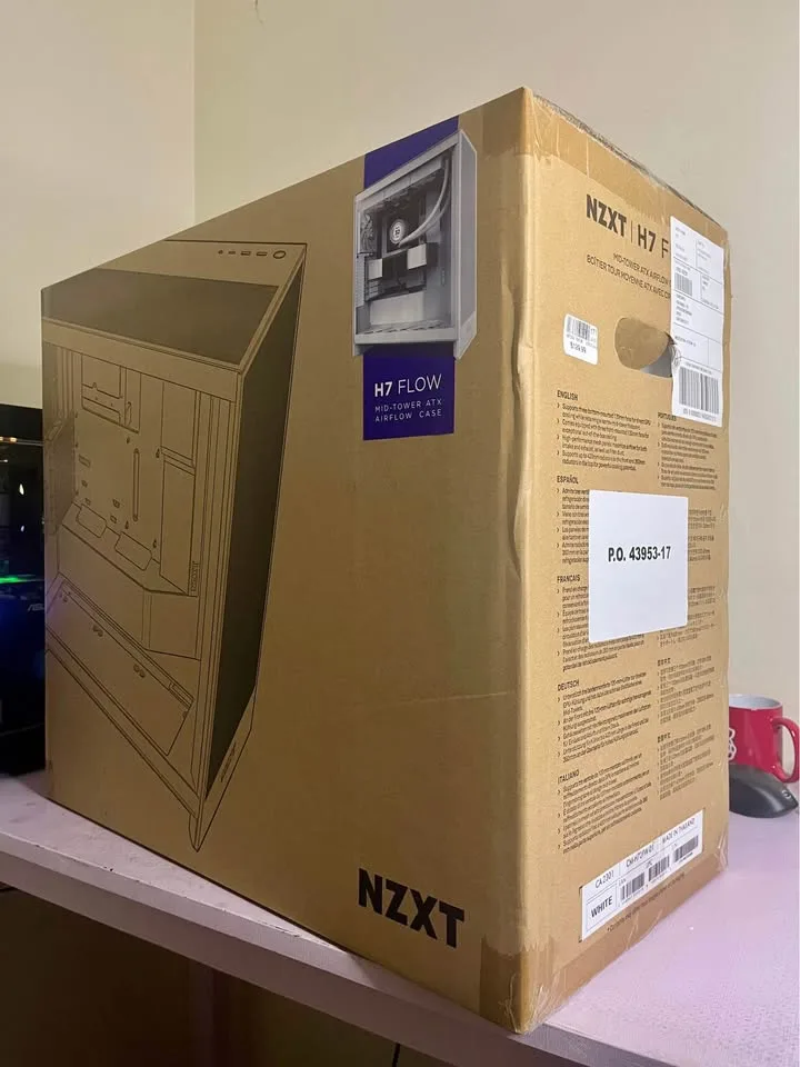 NZXT H7 Flow Mid-Tower ATX AirFlow Case (White) image indicator(4)
