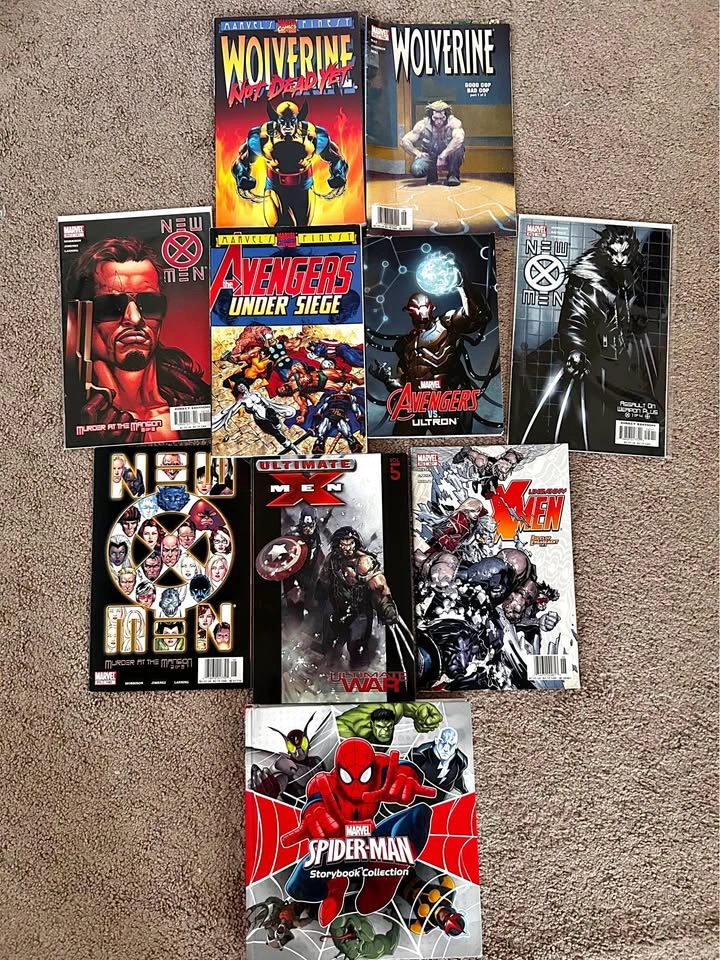 MARVEL COMIC & REGULAR BOOKS
