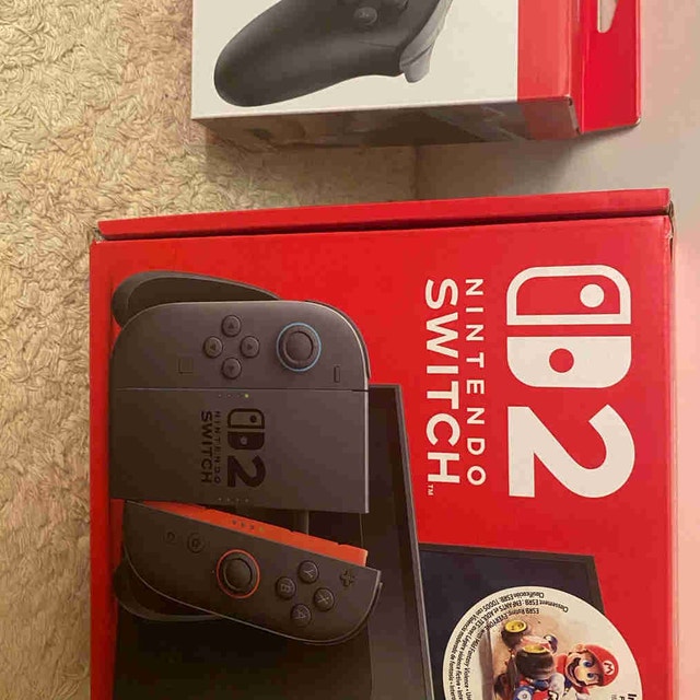 UNOPENED Nintendo Switch 2 Mario Kart Bundle + Pro Controller