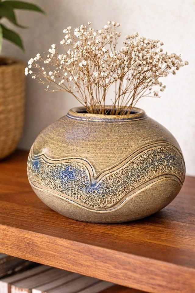 Decorative Ceramic Vase – Studio Pottery – Signed Piece