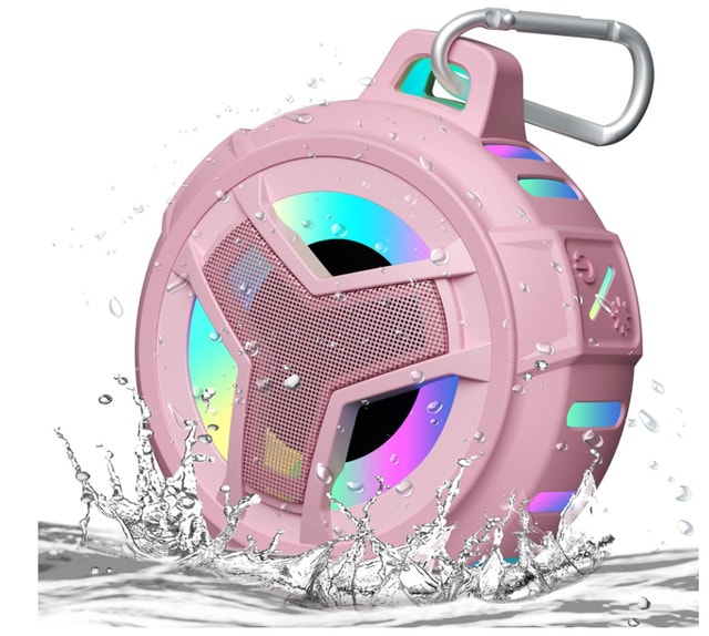 EBODA Waterproof Bluetooth Shower Speaker (Pink, IPX7) - photo 2