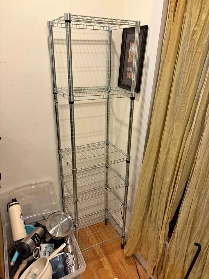 Chrome Wire Shelving Unit 5-Tier