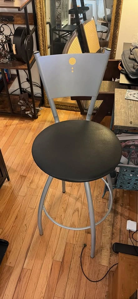 Modern Gray and Black Bar Stool (2) - photo 2