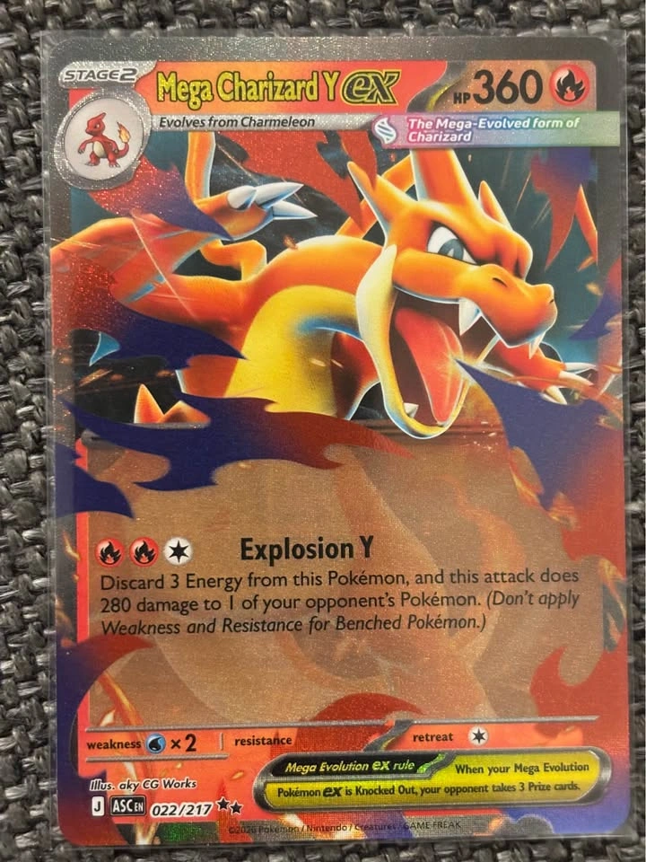 Mega Charizard X EX & Y EX (#13 & #22) Ascended Heroes! - photo 2