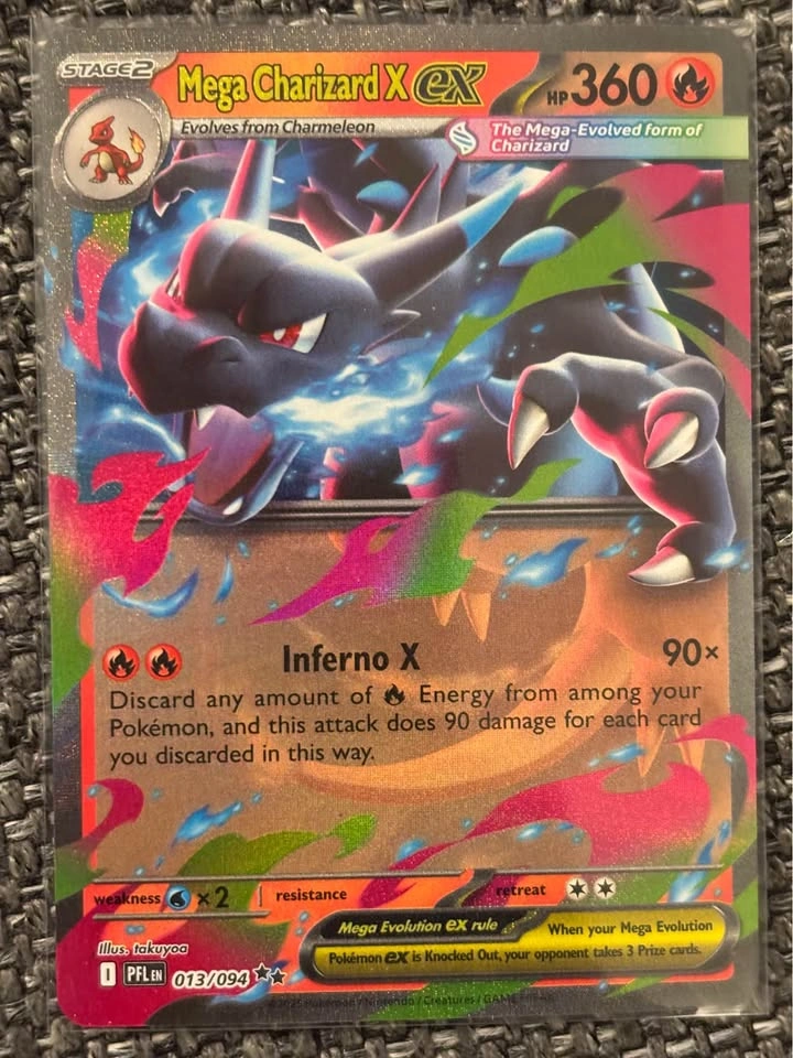 Mega Charizard X EX & Y EX (#13 & #22) Ascended Heroes! - photo 3