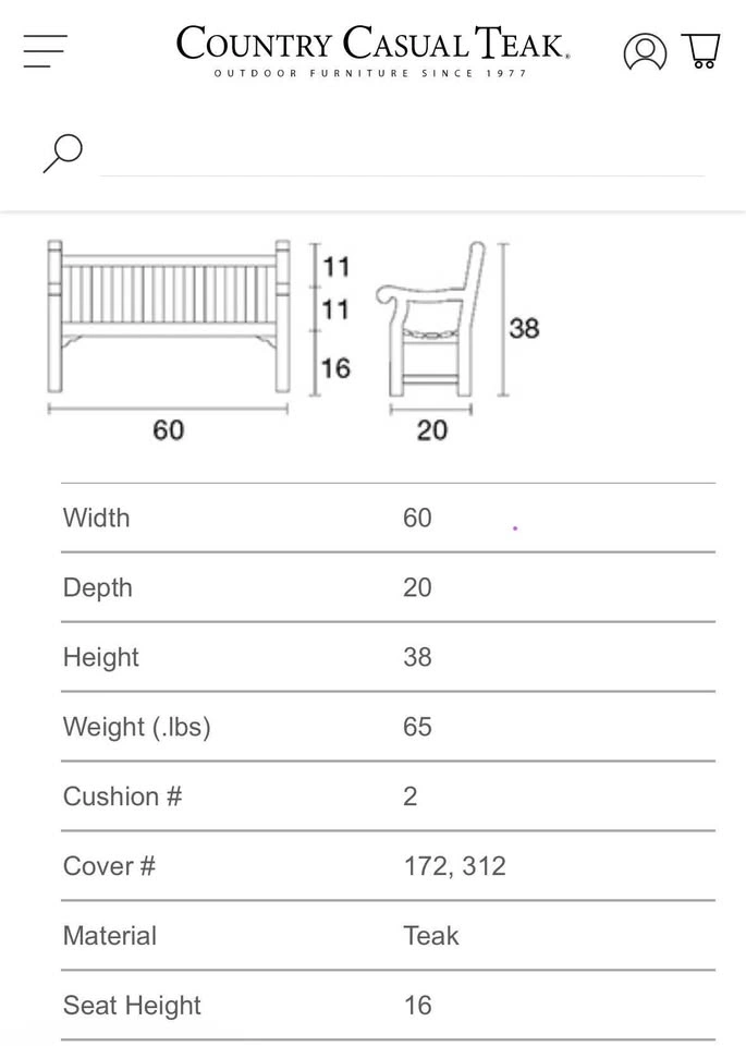 Teak Wooden Outdoor Bench - photo 3