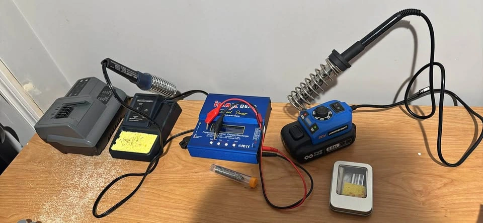 Electronics Soldering Kit + iMAX B6AC Charger + Battery Iron