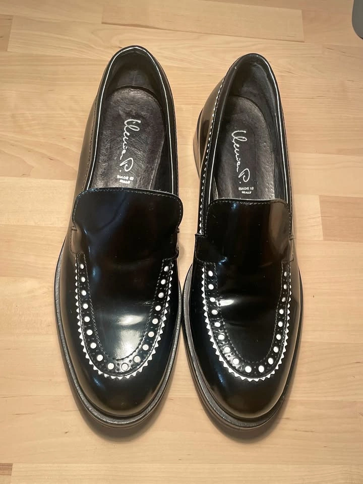 Black Patent Leather Davos Gomma Loafers - US 8