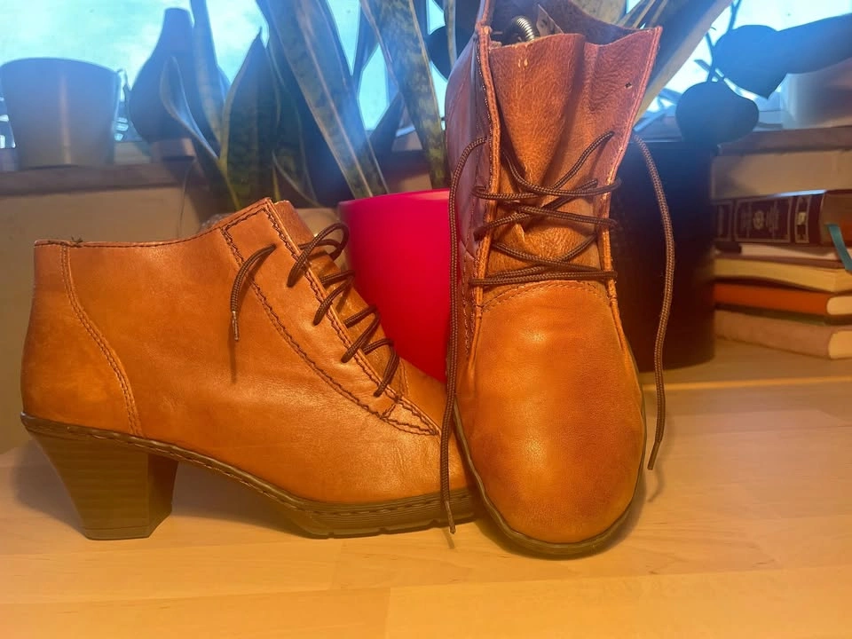 Rieker Genuine Leather Boots - Size 39