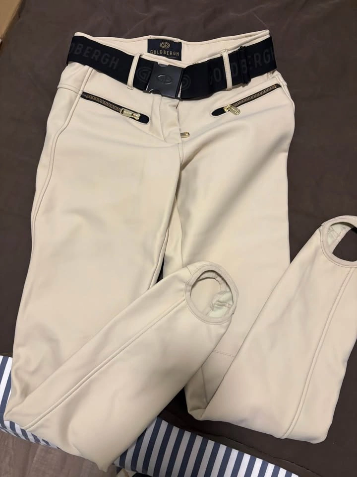 GOLDBERGH Beige Stirrup Pants - Size US 8 - photo 3