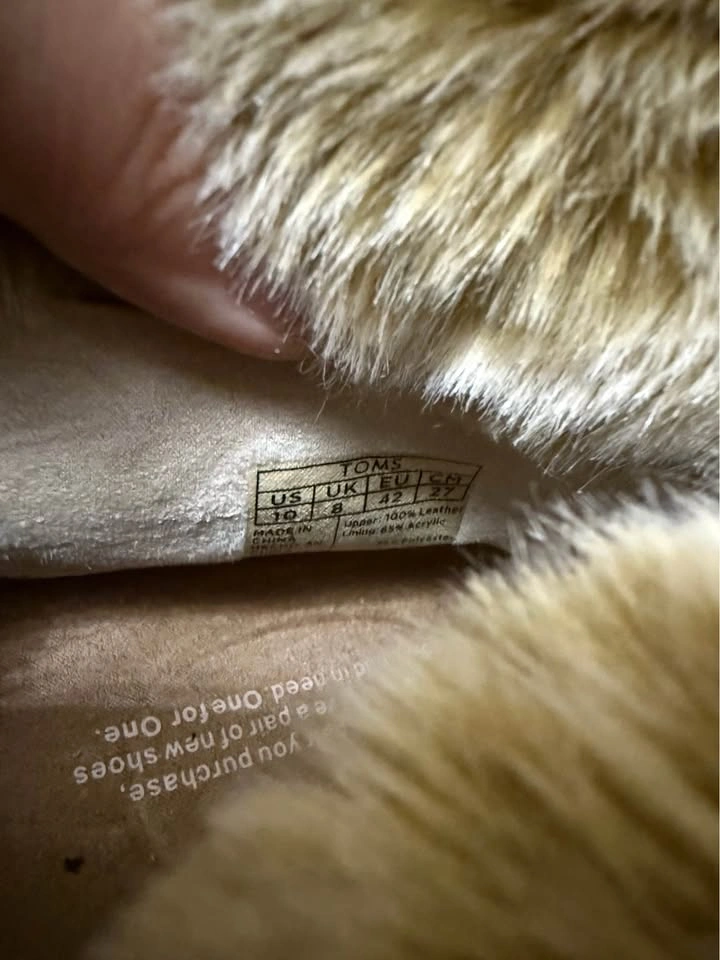 Toms Zahara Suede faux shearling booties moccasins - photo 5