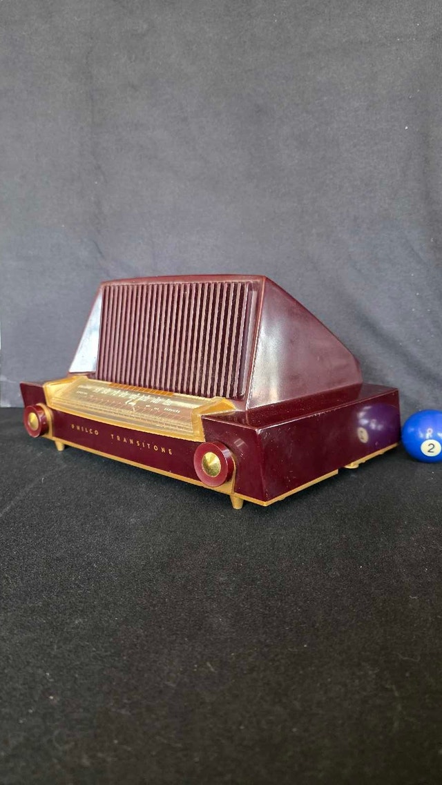 RARE 1952 MCM Philco Transitone Antique Tube Radio - photo 2