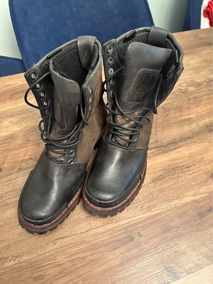 TIMBERLAND Tackhead Leather/Canvas Boots! Size 8M