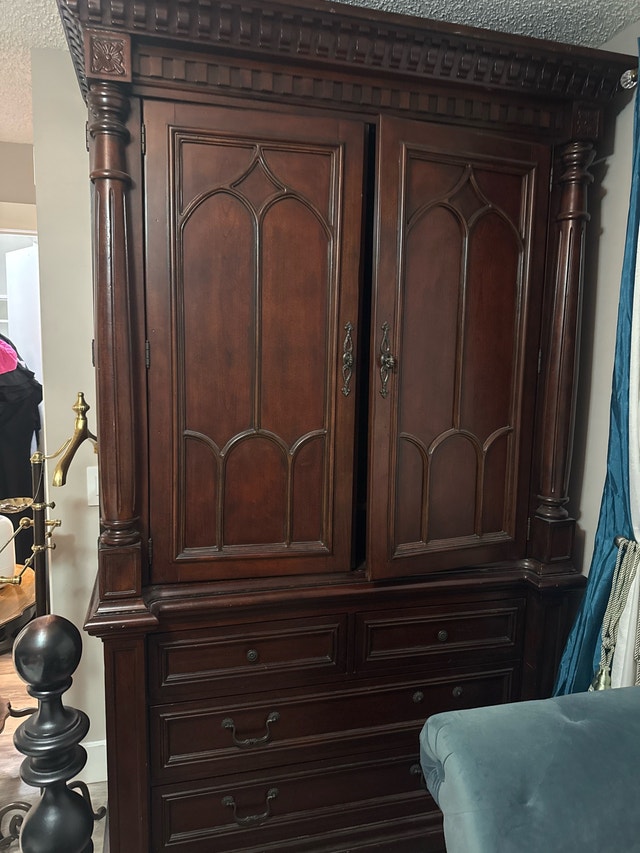 Kimball Armoire + 2 Bedside Tables