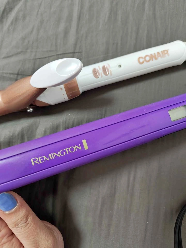Conair Curling Iron & Remington Flat Iron Set