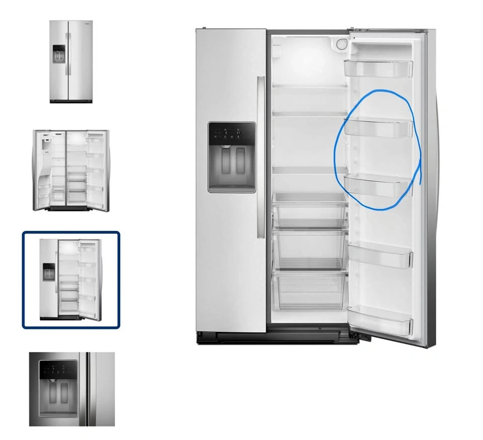 Whirlpool WRSC5536RZ00 Fridge Door Bins