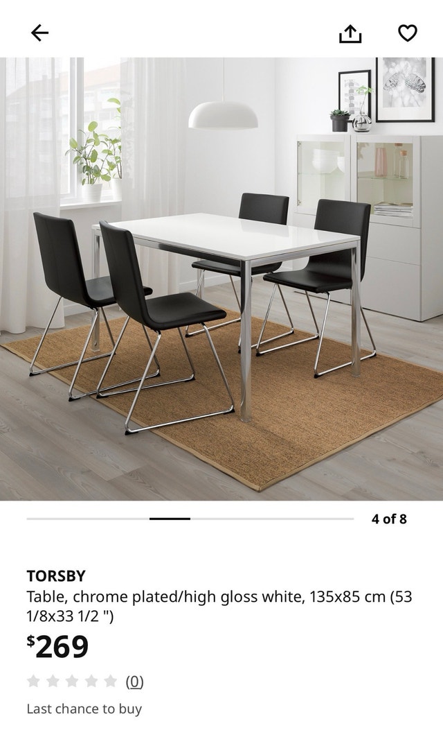 Dining Table & 4 Chairs - photo 3