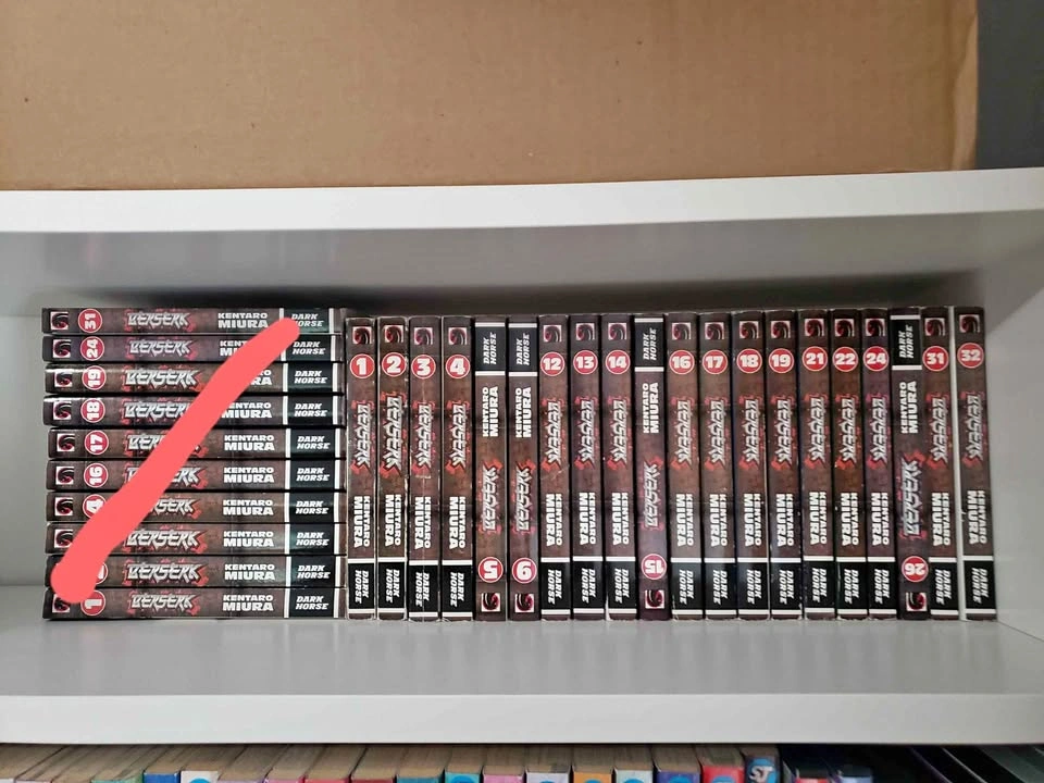 Berserk Manga Singles Volumes Lot - 20 Books