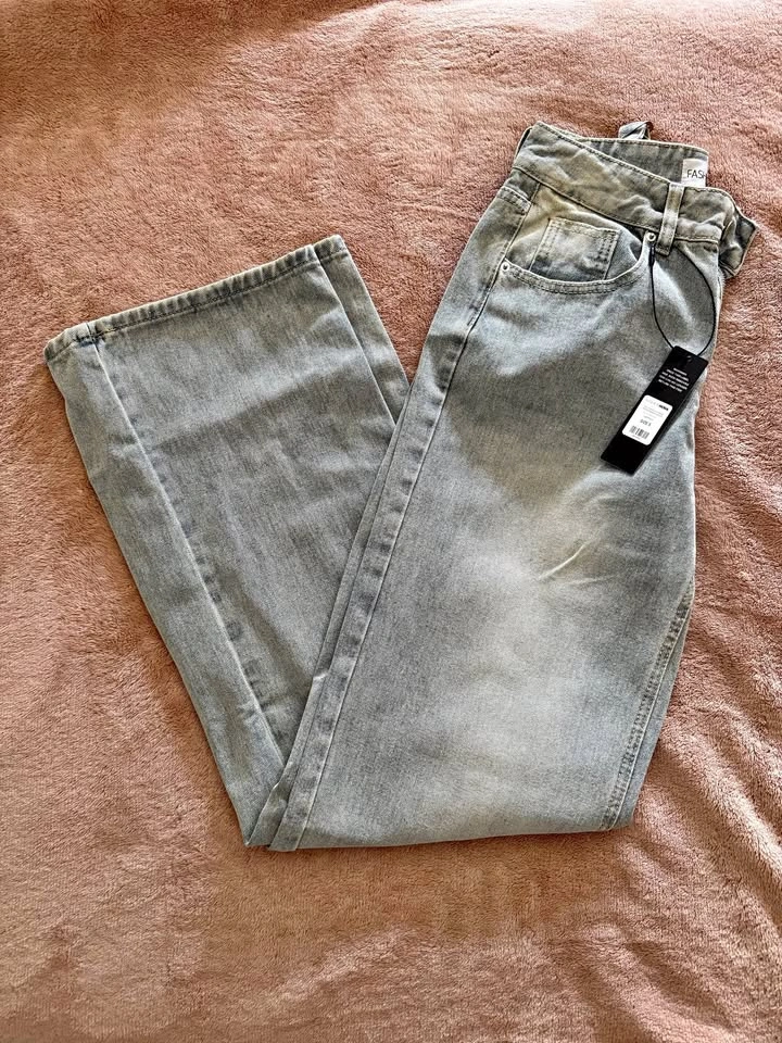 Fashion Nova Tall Peace Of Mind Tinted Baggy Jeans - Light Wash