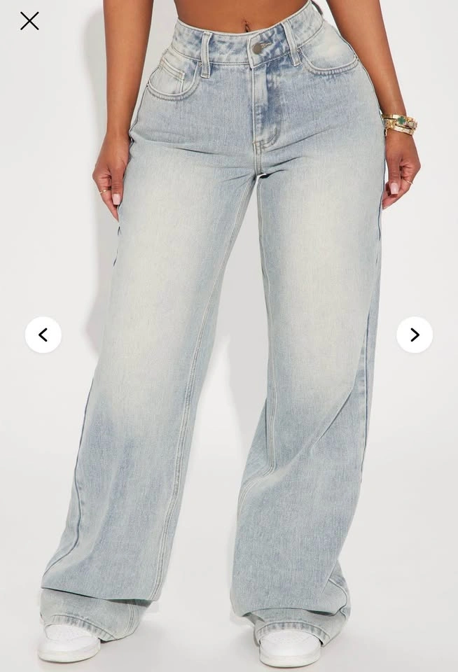 Fashion Nova Tall Peace Of Mind Tinted Baggy Jeans - Light Wash - photo 3