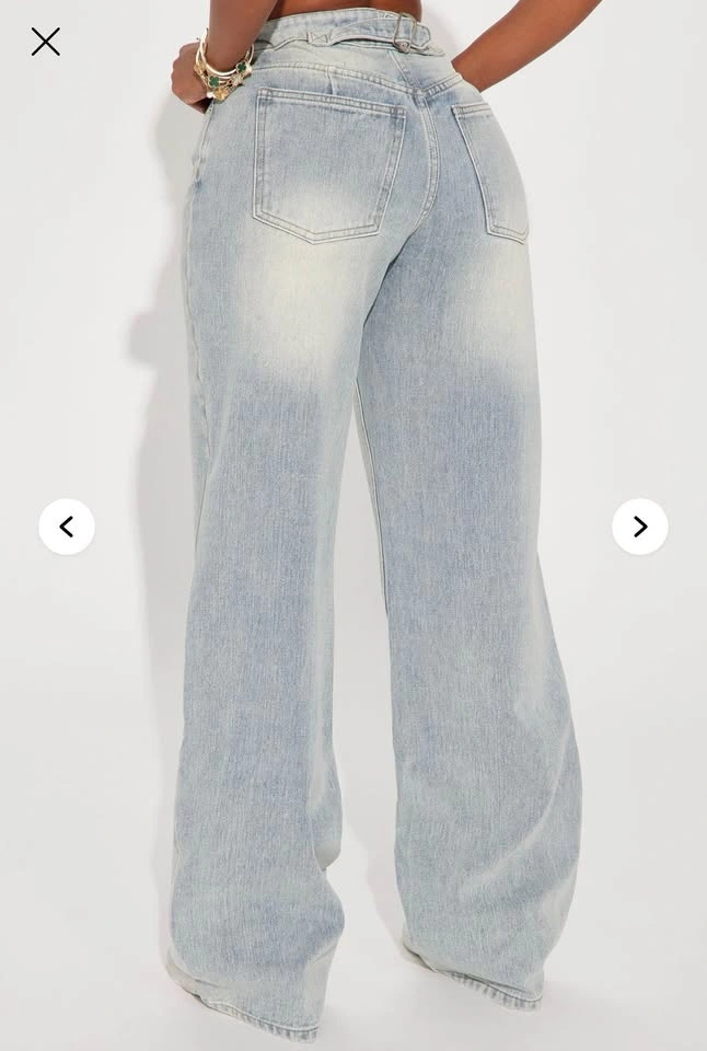 Fashion Nova Tall Peace Of Mind Tinted Baggy Jeans - Light Wash - photo 4