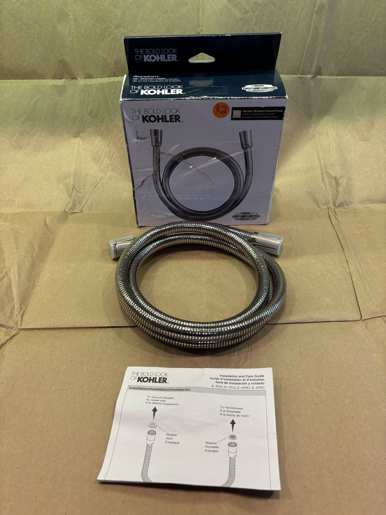 Kohler Awaken 72 inch Shower Hose. Brushed Nickel. 45981-BN - photo 3