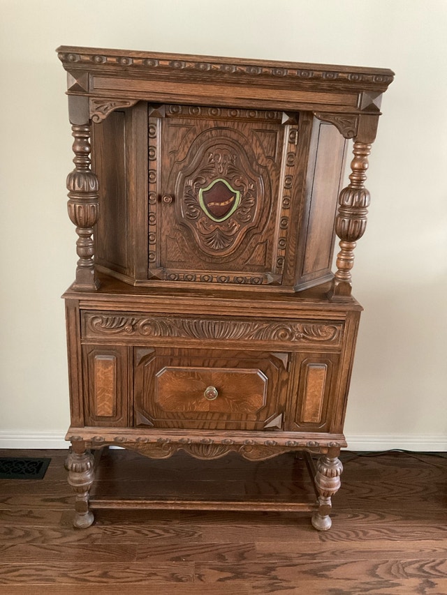 Antique Oak Dining Room Set - photo 2