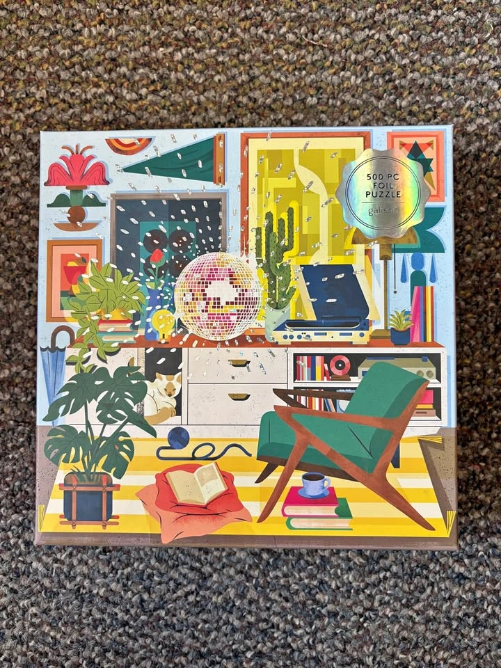 500pc Galison Foil Puzzle - Disco Life
