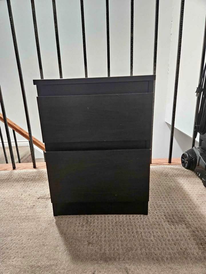 Black Malm Side Table