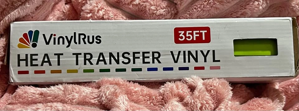 VinylRus Heat Transfer Vinyl - 12" x 35FT Apple Green Iron-On Ro