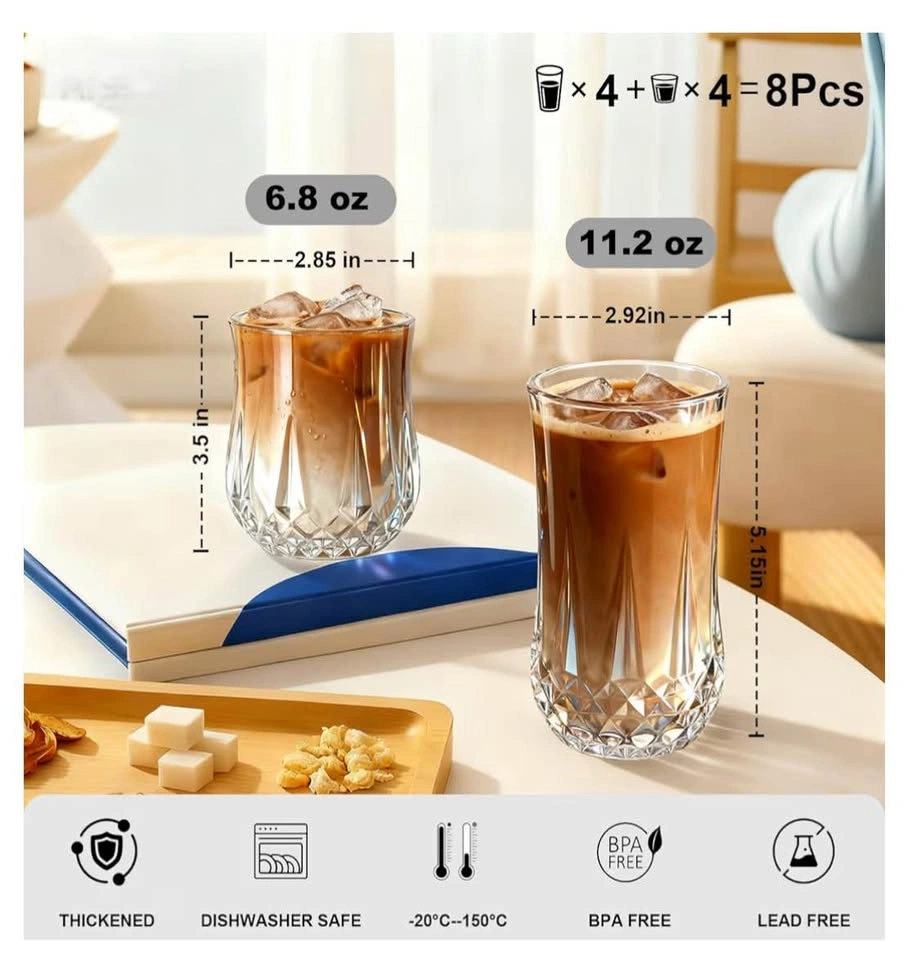 BRAND NEW!! Ruckae Drinking Glasses Set of 8 - photo 3