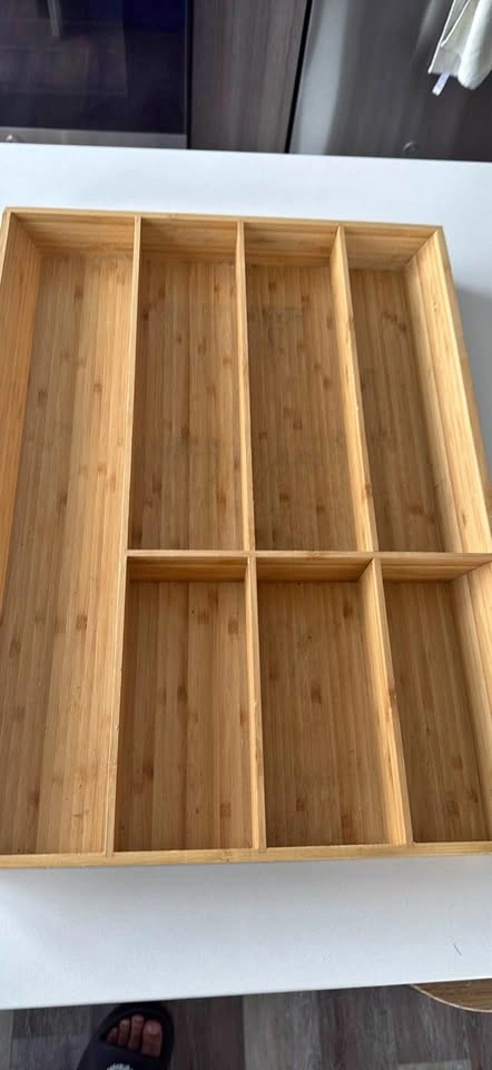 Wooden Sliverware Organizer