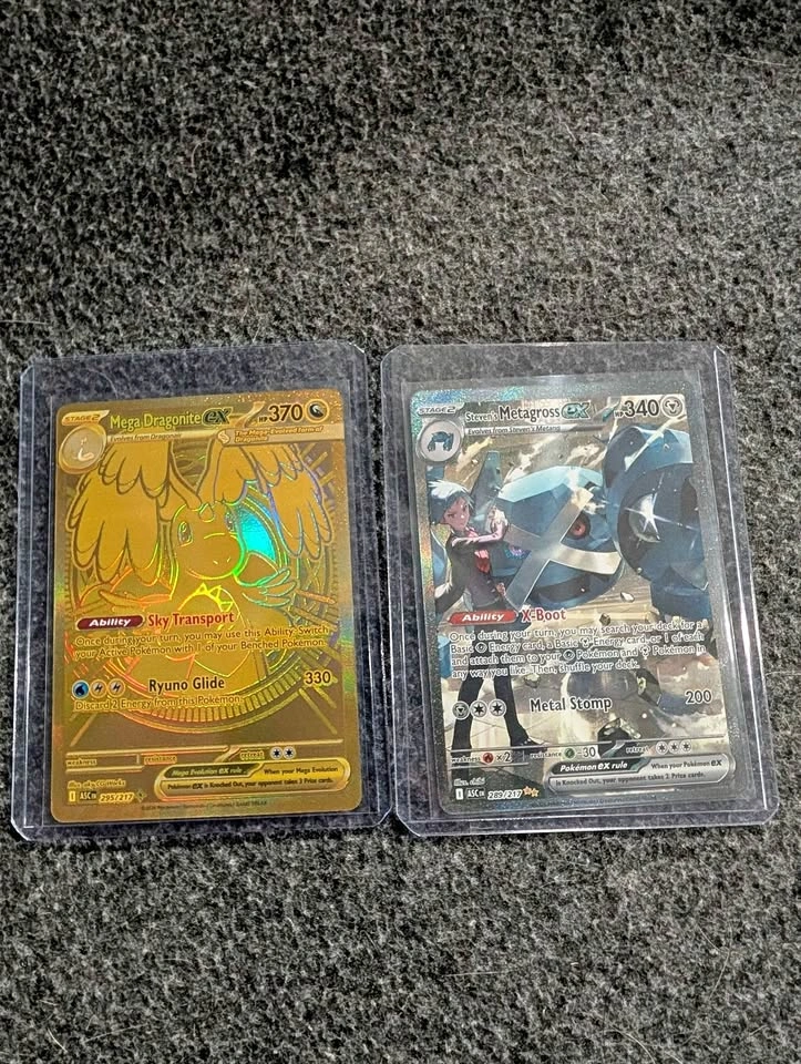 Pokemon Cards - Mega Dragonite EX and Steven's Metagross