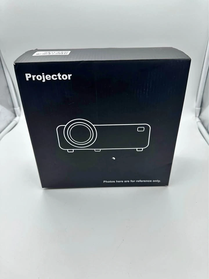 Portable White LCD LED Projector with Remote