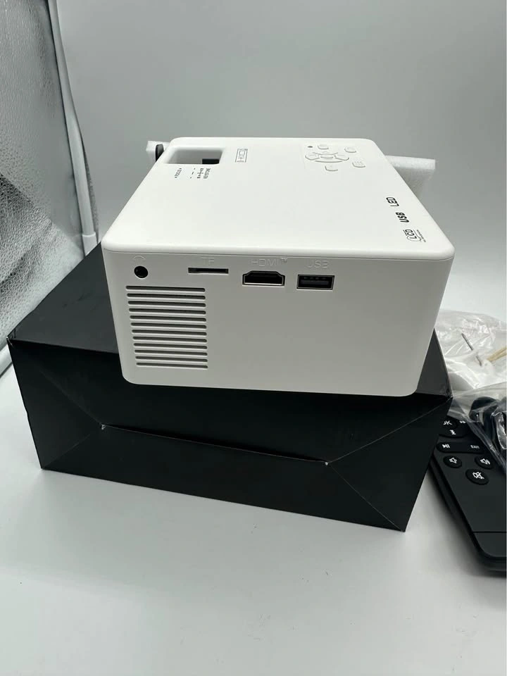 Portable White LCD LED Projector with Remote - photo 5
