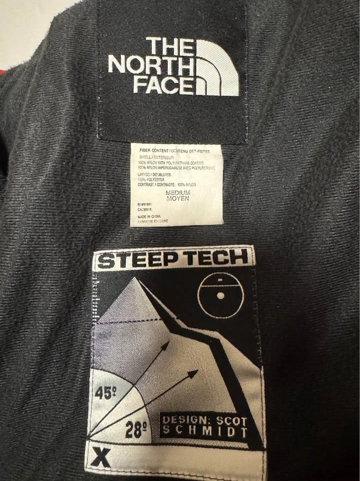Vintage The North Face Steep Tech Red Grey Jacket - photo 4
