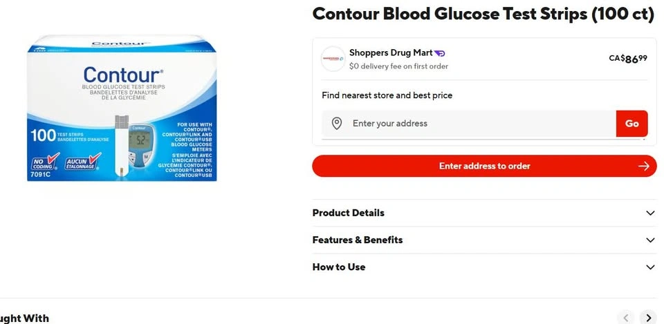 Glucose Monitor with 100 Test Strips - photo 2