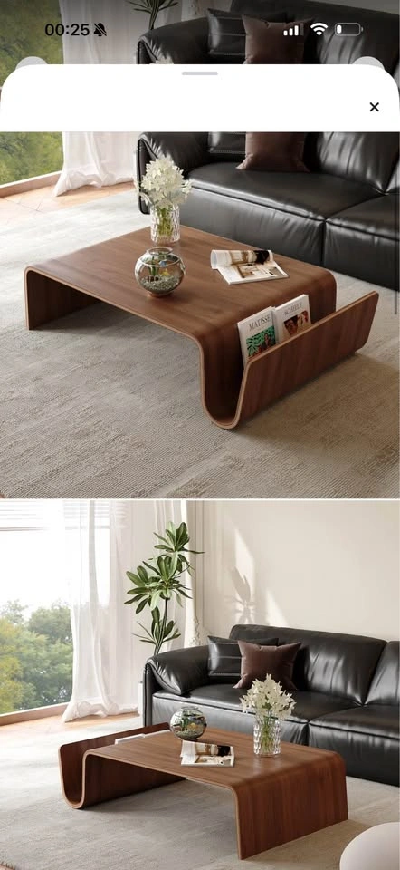 Japandi Coffee Table Walnut - photo 5