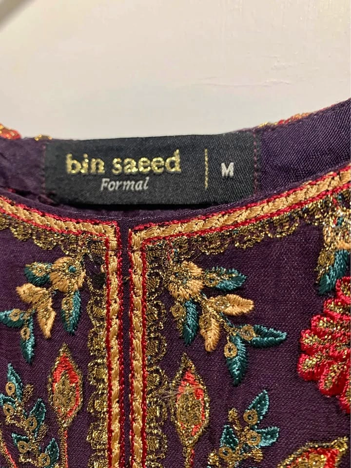Pakistani Original Bin Saeed Three Piece Suit