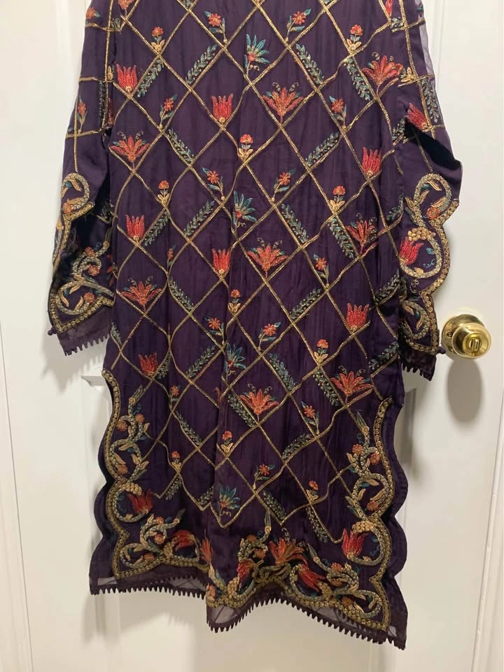 Pakistani Original Bin Saeed Three Piece Suit - photo 2