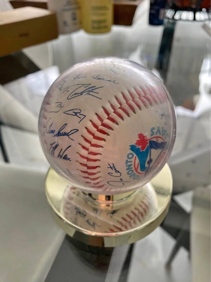 Throwback Signed Toronto Blue Jays Baseball