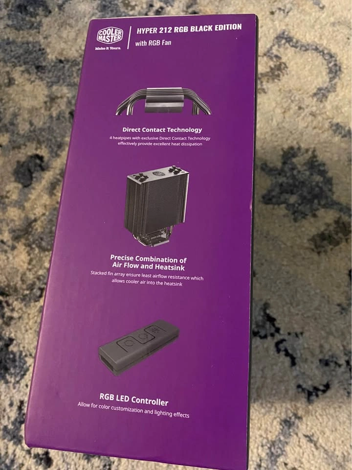 Cooler Master Hyper 212 RGB Black Edition - New & Sealed - photo 2