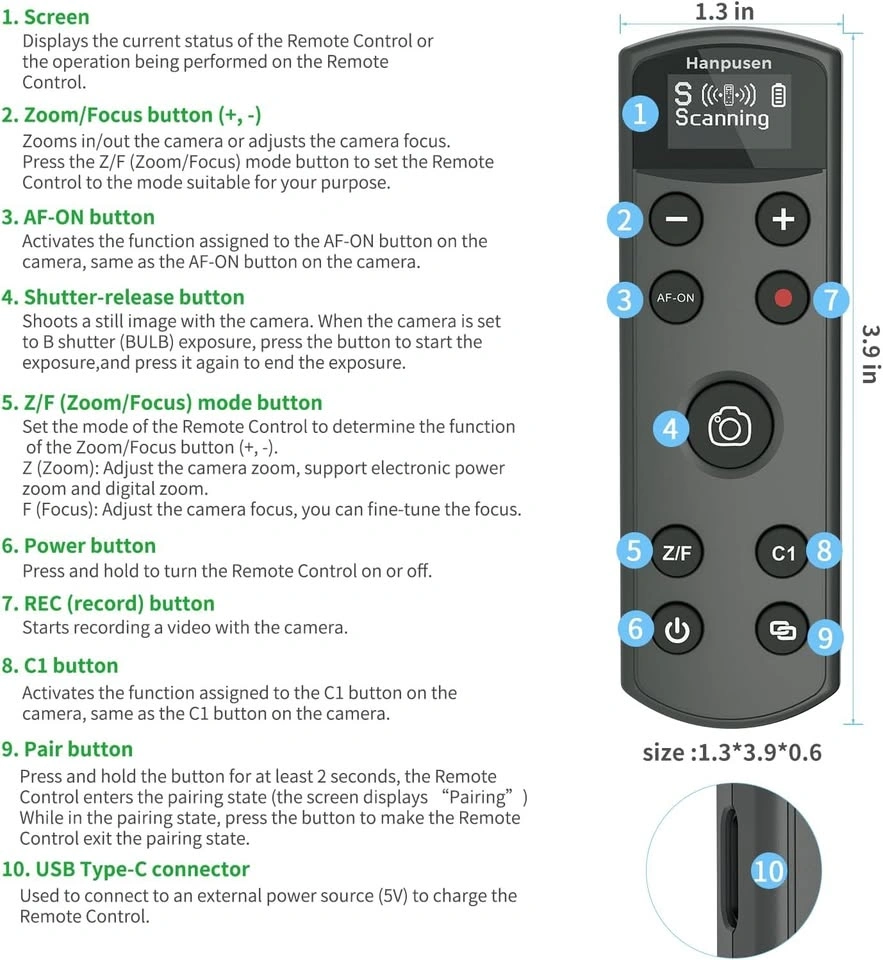 New! Sony Camera Rechargeable Wireless Shutter Release - photo 3