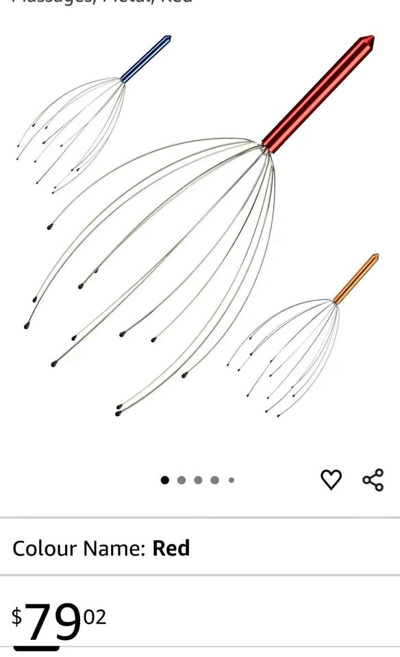 New Relaxdays Head Massager, 12 Prongs