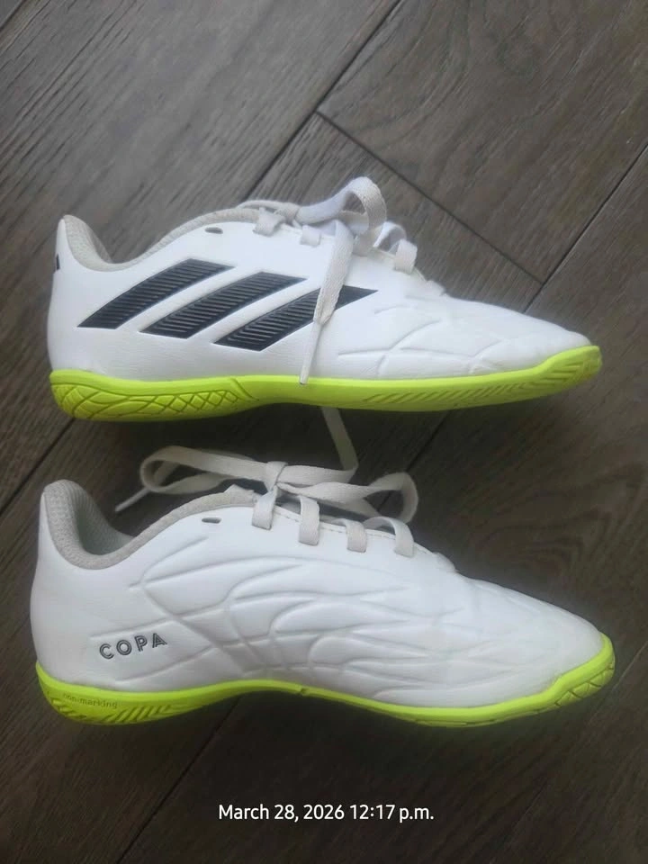 Adidas Copa Indoor Soccer Cleats White Neon Green - photo 2