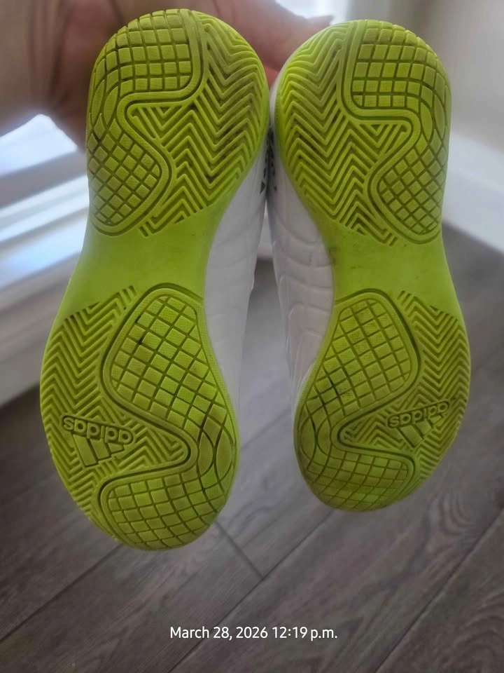 Adidas Copa Indoor Soccer Cleats White Neon Green - photo 5