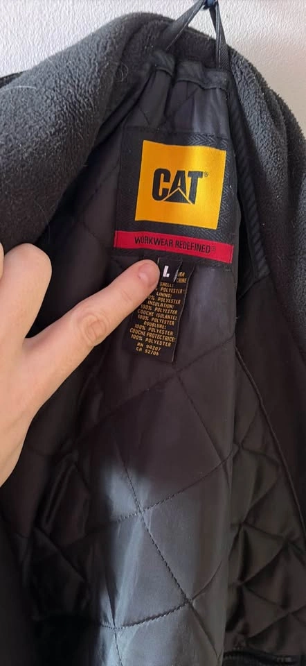 Large Caterpillar Heavy Insulated Parka Winter Jacket - photo 2